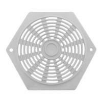 Hexagon 80mm Plastic Vent (Pack of 2) - White